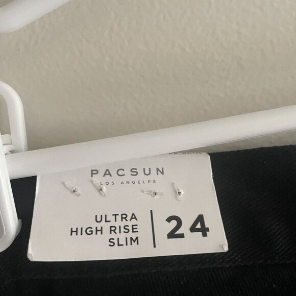 PacSun Womn 24 Rhinestone Butterfly Y2K 90s Grunge Ultra High Rise Slim Jean NWT - Picture 9 of 12